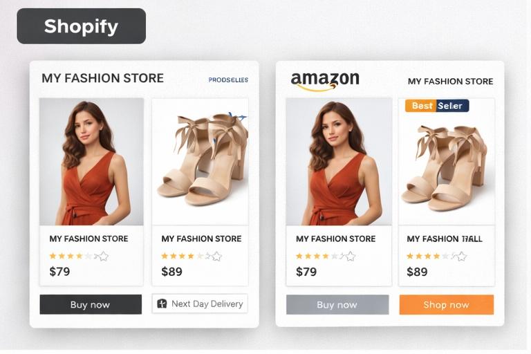 AI оптимизация карточек товара для Shopify и Amazon